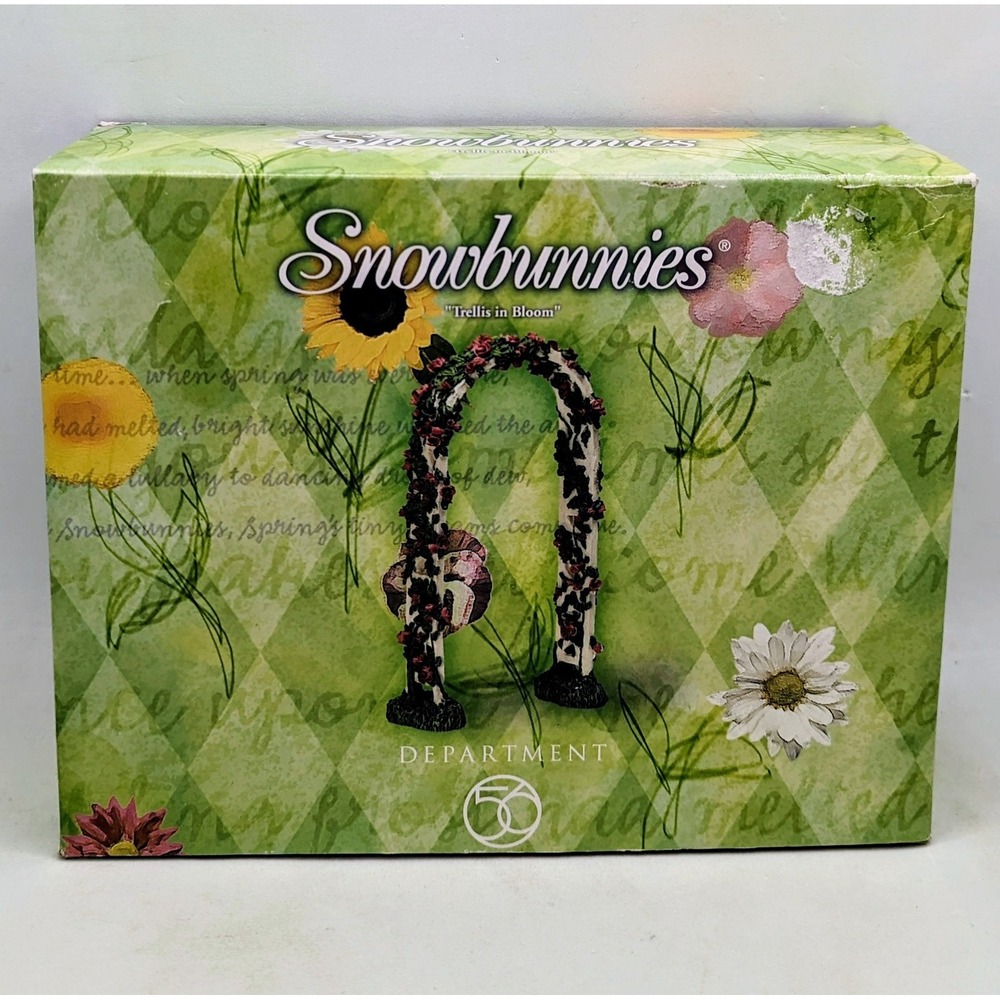 1999 Department 56 Snowbunnies Trellis in Bloom 56.26330